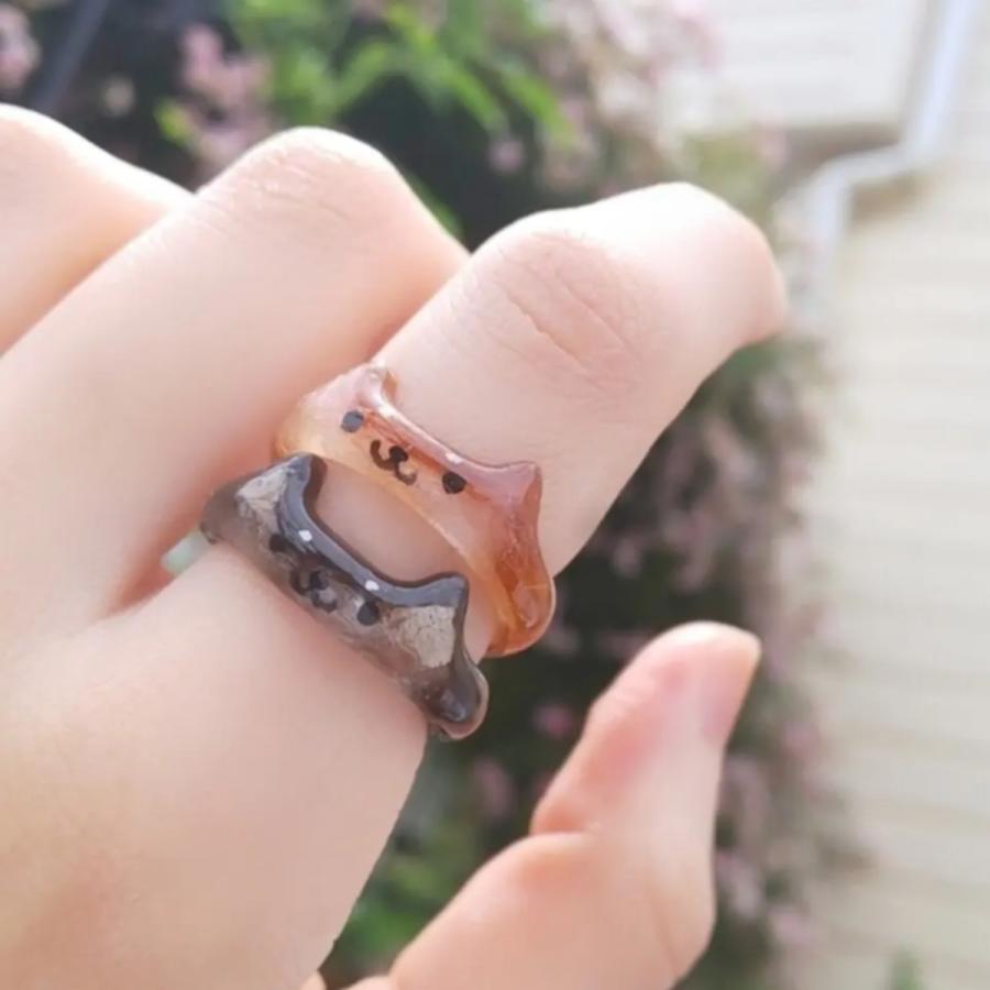 柴犬 グッズ リング 戌年 個性的 指輪 ユニーク アクセサリー 13号 16