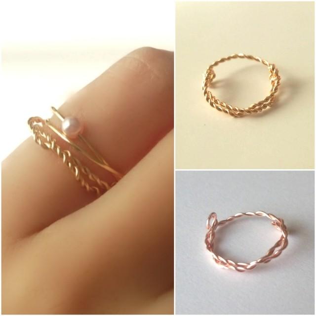 アーティスティックワイヤーリング 3号 ピンキーリング レディースアクセサリー ローズピンク ゴールド 137 ゆず Lalo 工房 通販 Yahoo ショッピング