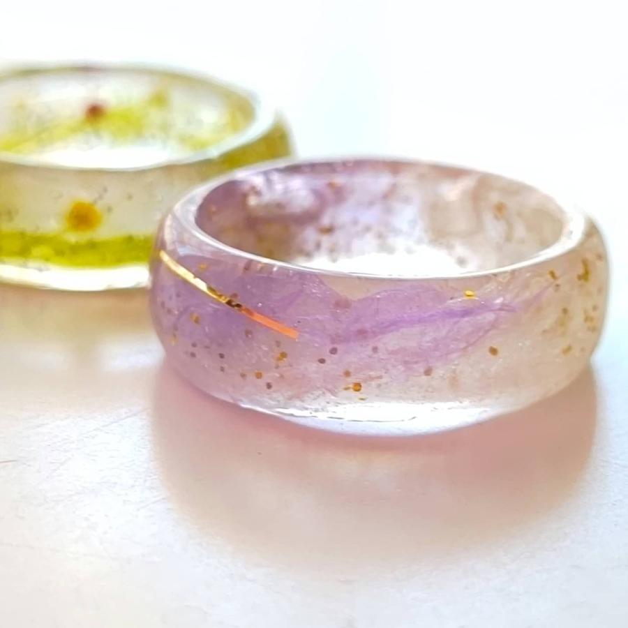 オーダーメイド レジン リング 指輪 金属アレルギー対応 オリジナル 