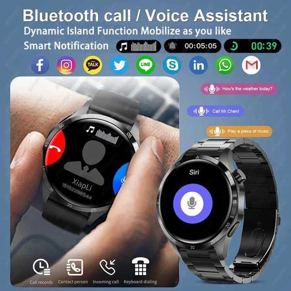 コネクテッドウォッチGt4 Pro スマートウォッチ 心拍数モニター 360x360 HDディスプレイ Bluetooth通話 NFC Huawei  Xiaomi  360｜yuzuriha-store｜03