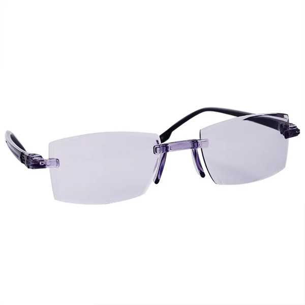 距離とほぼ使用のためのスマートズーム老眼鏡、青い光ブロッキング眼鏡、リムレスメガネ、1.0(100) 〜7.0(700)｜yuzuriha-store｜03