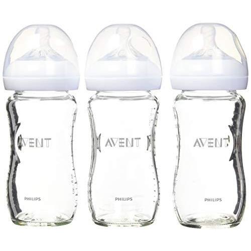 祝開店！大放出セール開催中 AVENT from Philips - Natural Baby Bottle Glass 8oz, 3pk並行輸入 スニーカー、スリッポン