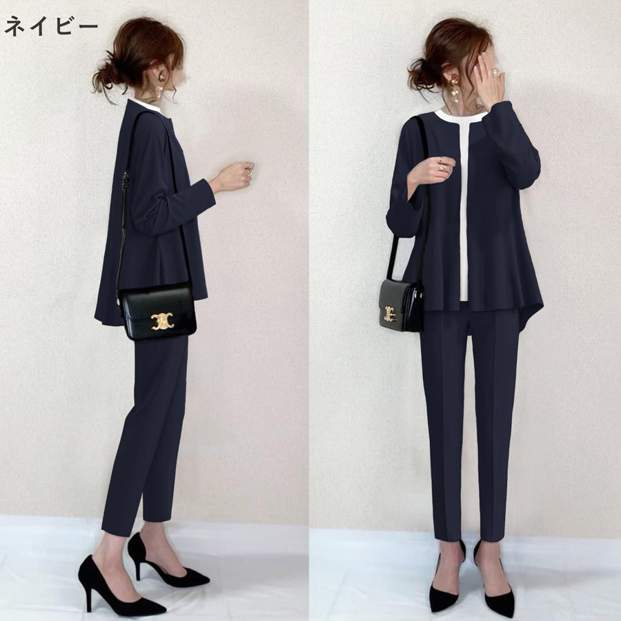 入学式 卒業式 服 ママ セットアップ パンツスーツ 入園式 b2160 スーツ レディース セレモニースーツ 入学式 服装 服 ママ 卒業