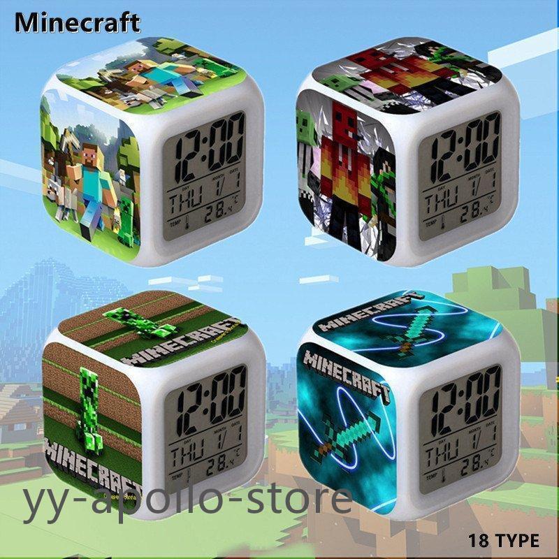 Minecraft クリーパー TNT Steve 目覚ましライト 大音量