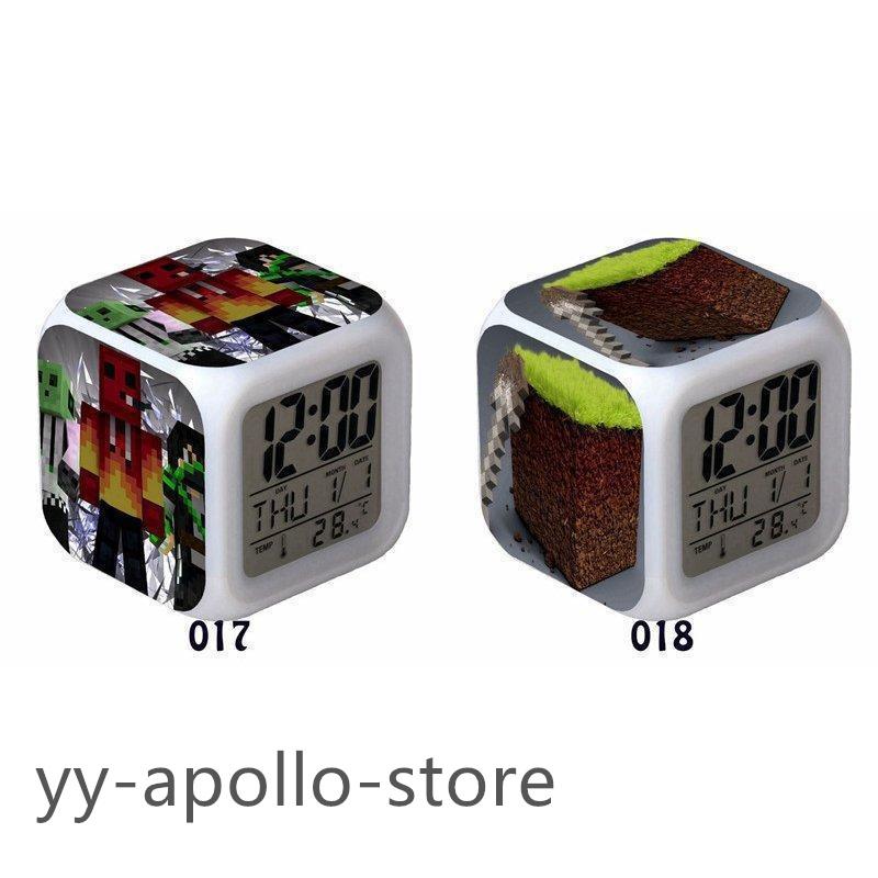 Minecraft クリーパー TNT Steve 目覚ましライト 大音量