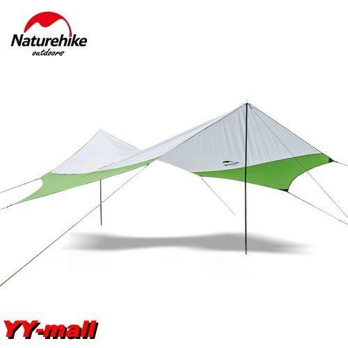 最安 キャンプ Naturehike Mサイズ 六角形テント ポール付き 日よけ サンシェード タープテント