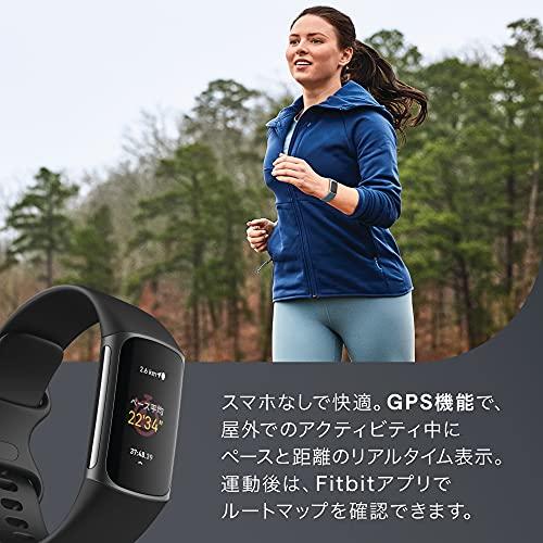 【Suica対応】Fitbit Charge 5 トラッカー ブラック/グラファイト [最大7日間のバッテリーライフ/GPS搭載/スマートウォッチ]｜yy-store-mayfactory｜06