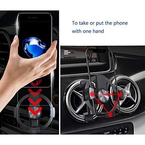 車載スマホホルダー 携帯ホルダー 重力式自動開閉 10 Off