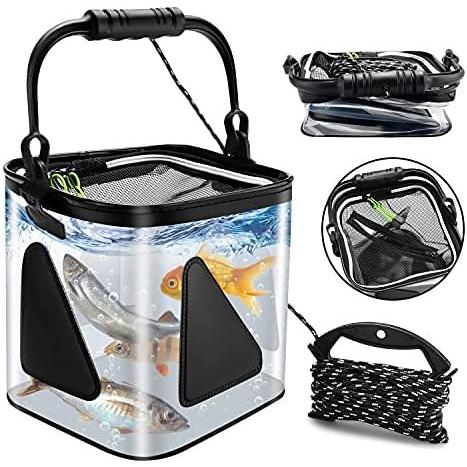 売れ筋アイテムラン J Konky バッカン バケツ 水汲み 折りたたみ 水桶 釣り用バケツ 10l 大容量 透明 Eva製 車載バケツ 多機能 キャンプ Cisama Sc Gov Br