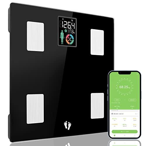 体重計 体組成計 自動認識機能 スマホ連動 体脂肪計 Cnstorm 超大ディスプレイ 高精度 Bia技術 乗るだけ ブラック 1a2b3 Wag18p2ah やふーすとあー 通販 Yahoo ショッピング