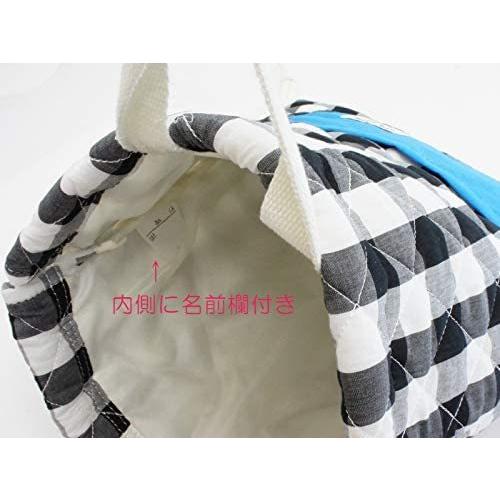 一番人気物 カノンコード ギンガムチェック ナップサック キルティング 子供 キッズ 男の子 女の子 Mskzn621 ブルー Cisama Sc Gov Br