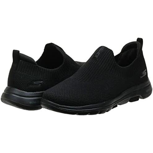 black laceless skechers