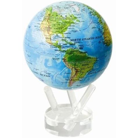 光で回る地球儀 ムーバグローブ MOVA Globe 4.5インチシリーズ 並行輸入品 (地形図) (地形図)
