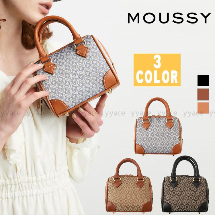 タイムーセル Moussy マウジー バッグ ショルダーバッグ Monogram Mini Boston トートバッグ バレンタイン ファッション 通勤 92 以上節約