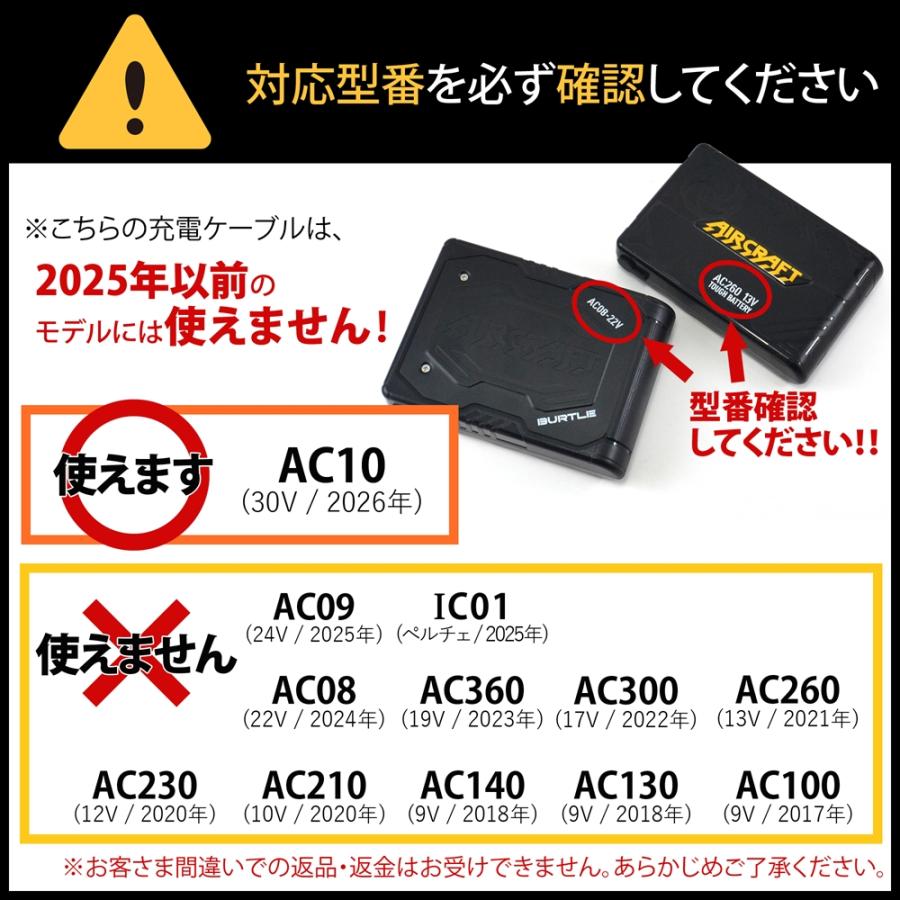 WHITENUTS（ホワイトナッツ） バートル製バッテリー 対応 Type-C 充電