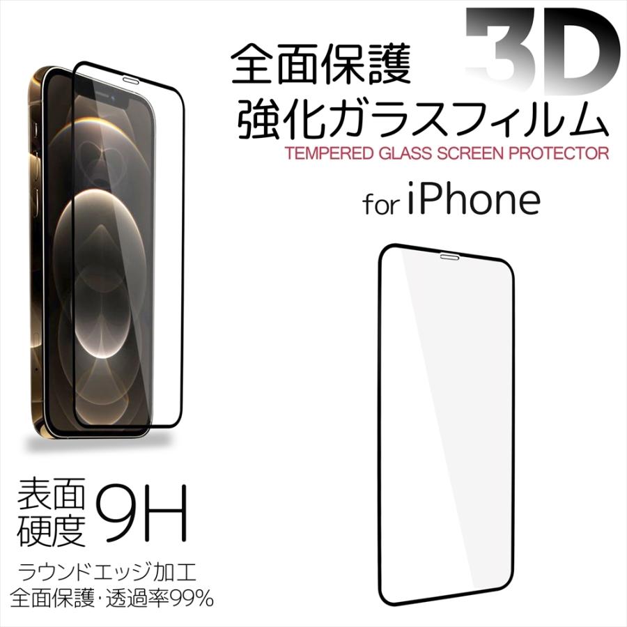 全面保護 3D 強化ガラスフィルム iPhone12 Pro Max iPhone12mini