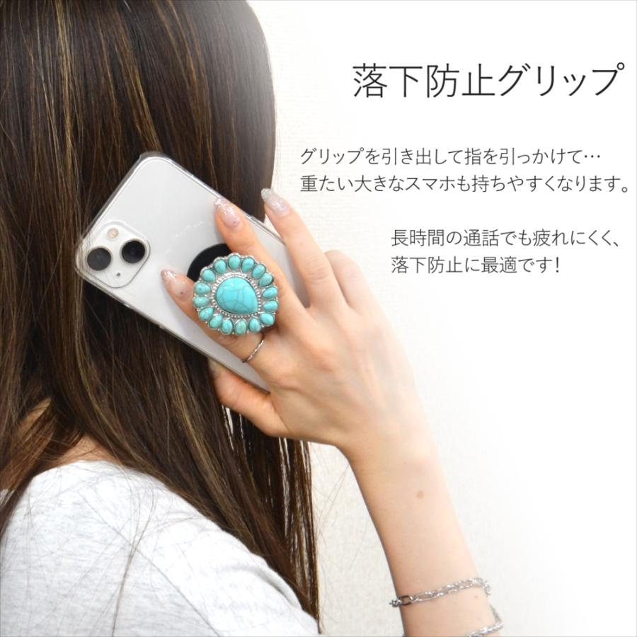 スマホグリップ グリップトック レトロ スマホスタンド ポップアップ