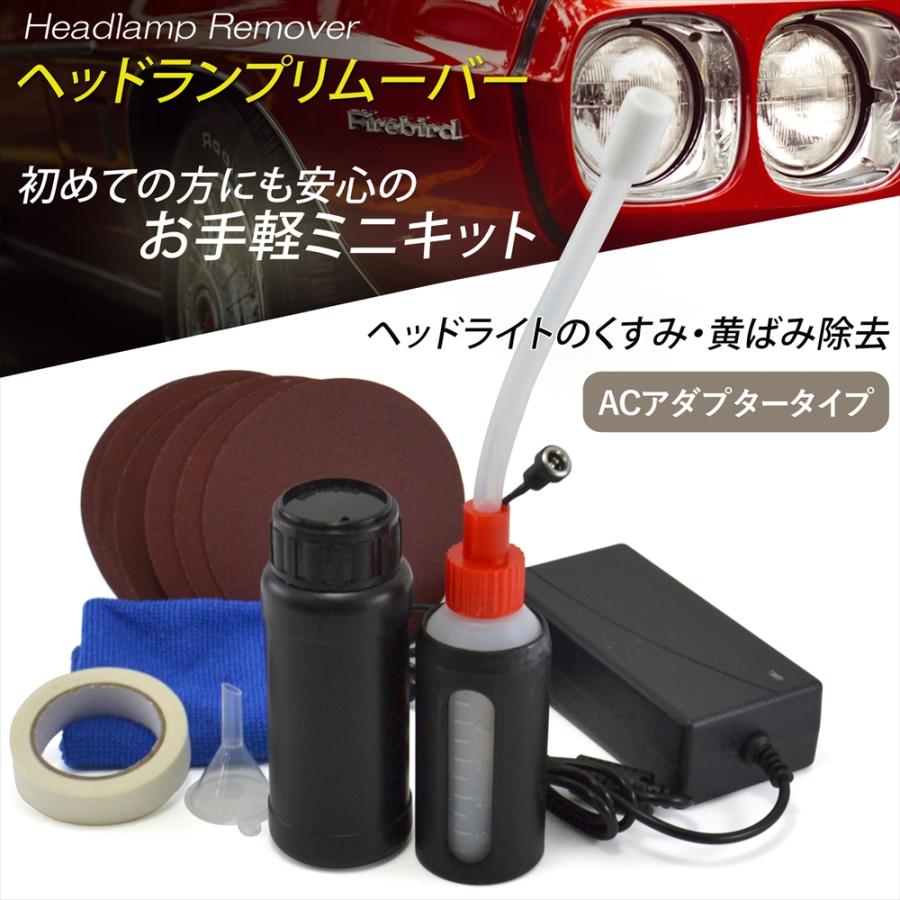 ヘッドランプリムーバー ヘッドライト クリーナー セット ミニキット