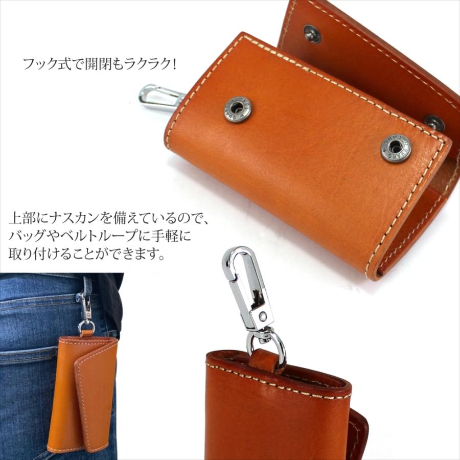 レザー キーケース 本革 革 6連 キーフック メンズ レディース 男女