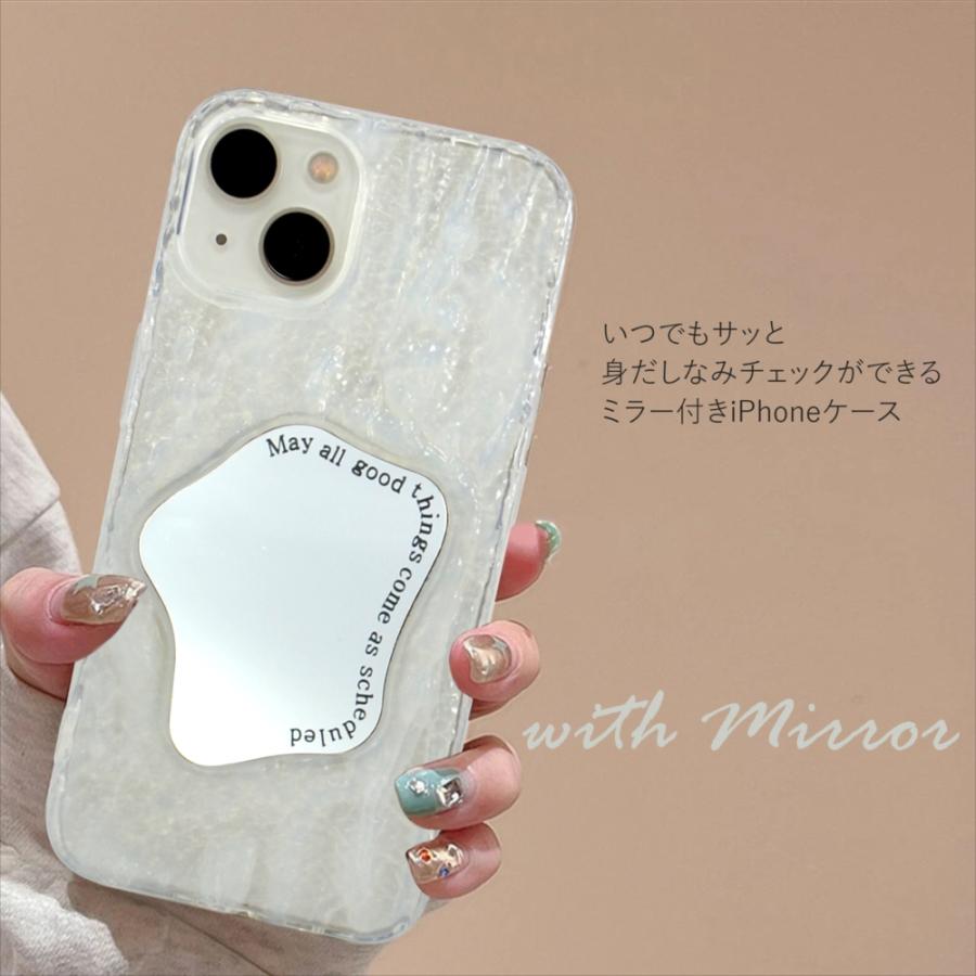 iphone 14 ケース 背面ミラー ミラー付き ミラーケース iPhone15