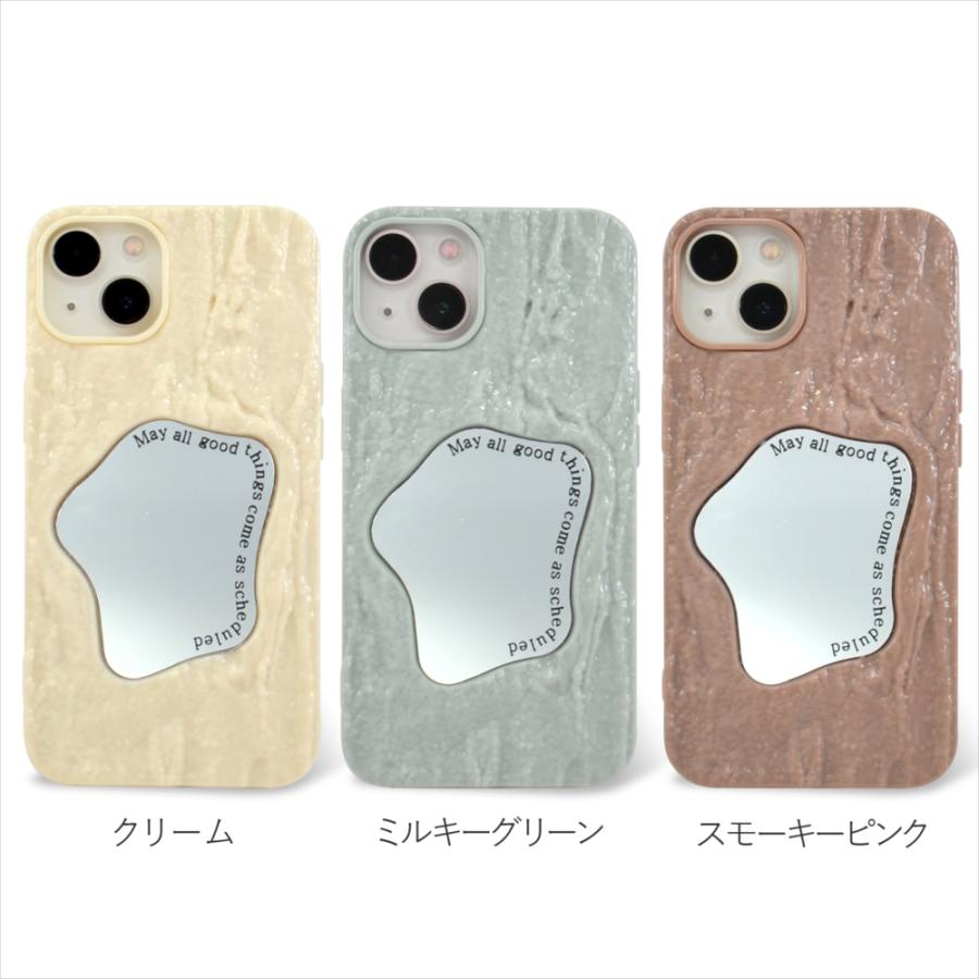 iPhone 15 iphone 14 ケース 背面ミラー ミラー付き ミラーケース