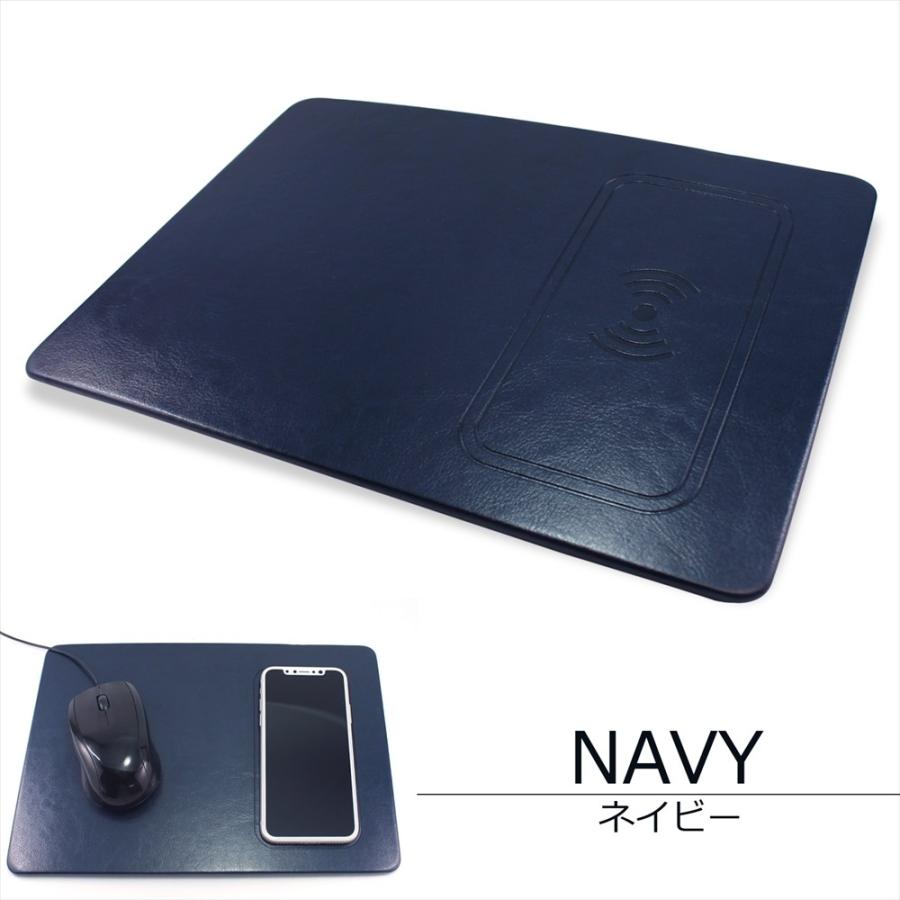 ワイヤレス充電機能付き マウスパッド 置くだけ充電 ワイヤレス 充電