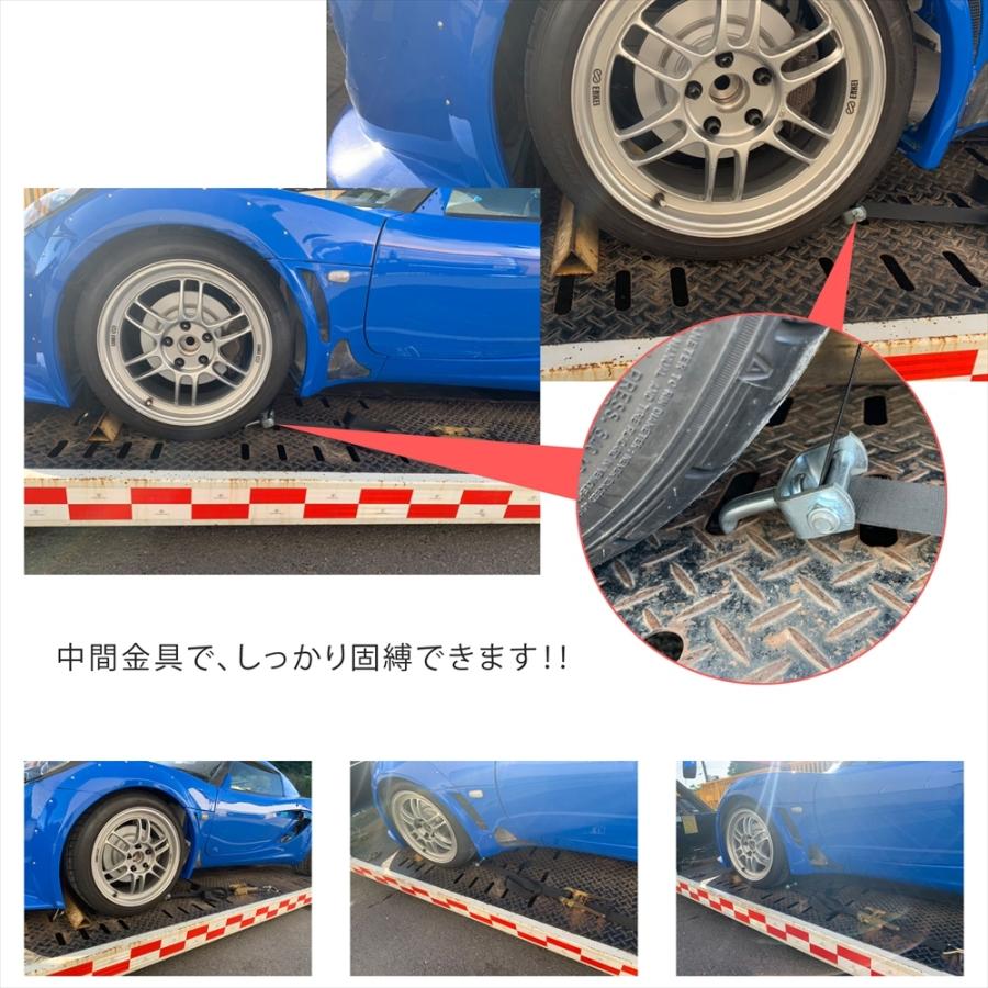 ラッシングベルト 車両積載車 ラチェット式 タイヤ固縛 基本セット 中間金具 積載車用 ターンピース 車両固定 Jフック タイヤ固縛用 負担軽減 宅配便のみ Rushing Set いーこね 通販 Yahoo ショッピング