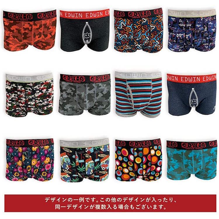 EDWIN（エドウィン） ボクサーパンツ メンズ ブランド 4枚セット