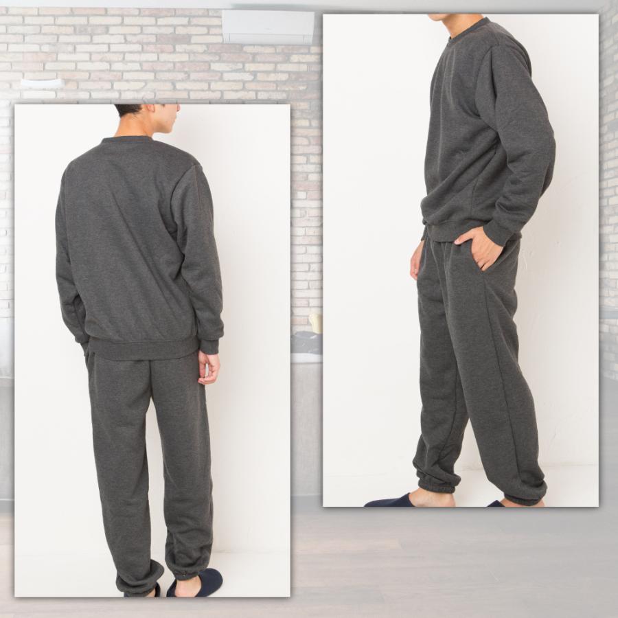 裏ボアスウェット セットアップ ブラック ライトグレー