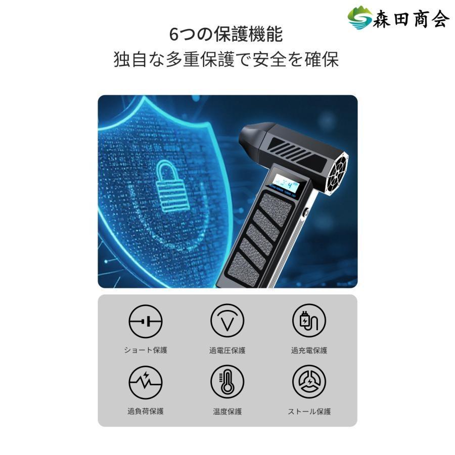 8000mAh・歴代最強風速73m/s】エアダスター 電動 190000RPM 風量4段階