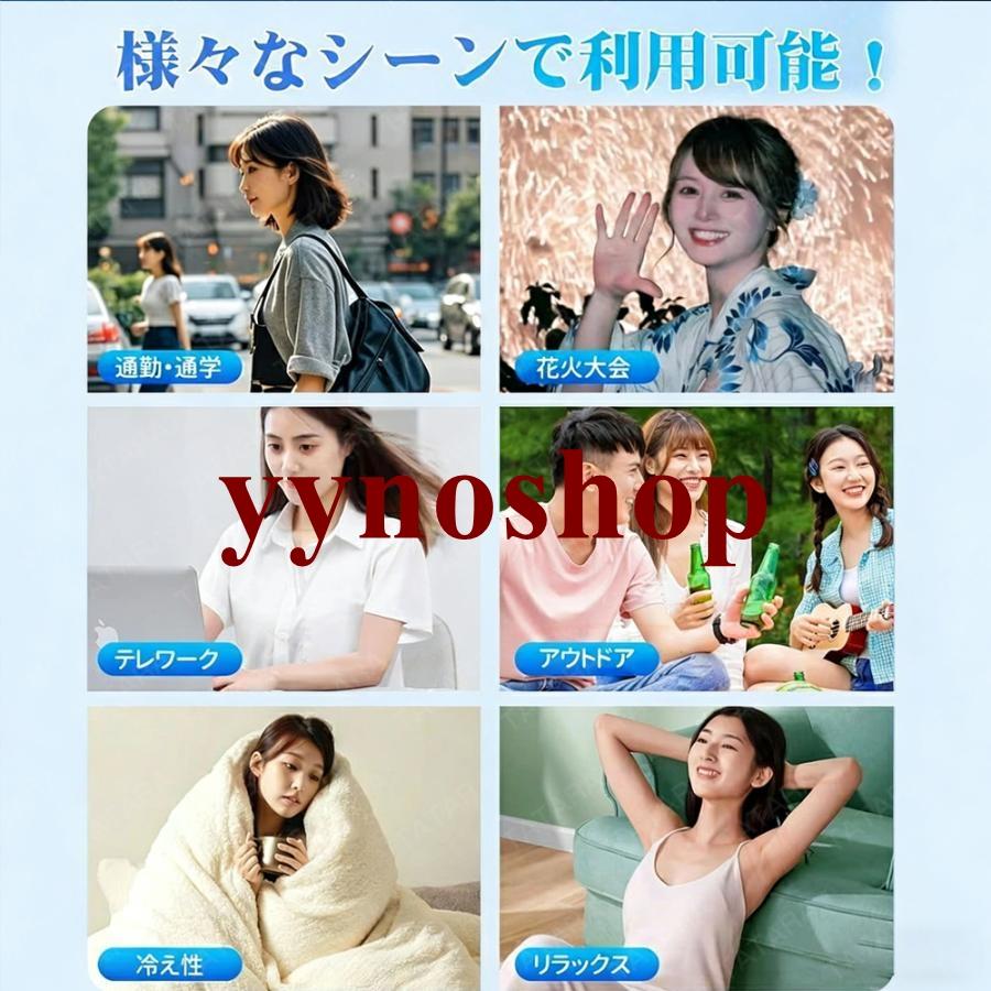 ネッククーラー 首掛け 3つ冷却プレート 6000mAh大容量 羽なし 首かけ