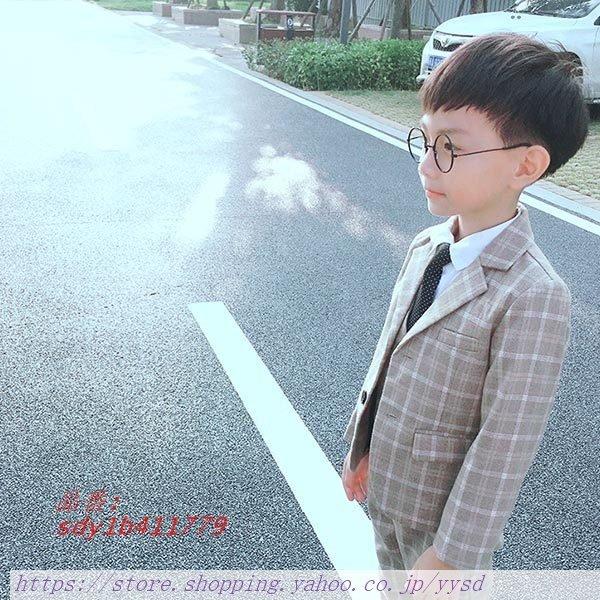 スーツ かっこいい 男の子 子供服 タータンチェック 礼服 衣装 フォーマル タキシード 紳士 ピアノ発表会 チェック ジュニアスーツ 七五三 西洋風冠婚葬祭 子供