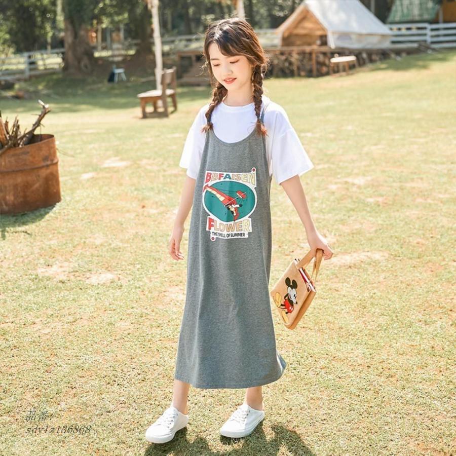 福袋特集 22 ゆったり 服 130 プリント 1 ジャンパースカート 子供服 おしゃれ 女の子 ジャンプスカート 中学生 ガー小学生 楽チン おでかけ サロペット 140 可愛い 150 ロング丈 170 子供 夏 160 袖なし スリット入り パンツ スパッツ Www Solidarite Numerique Fr