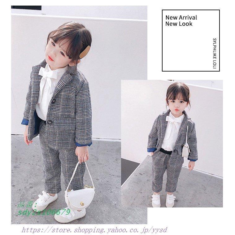 楽天カード分割 卒業式 パンツスーツ 女の子 コート スーツ チェック ジュニア フォーマル 入園式 卒園式 上下2点セット 入学式 発表会 小学生 韓国 大きいサイズ 子供スーツ 交換無料 Www Aqtsolutions Com