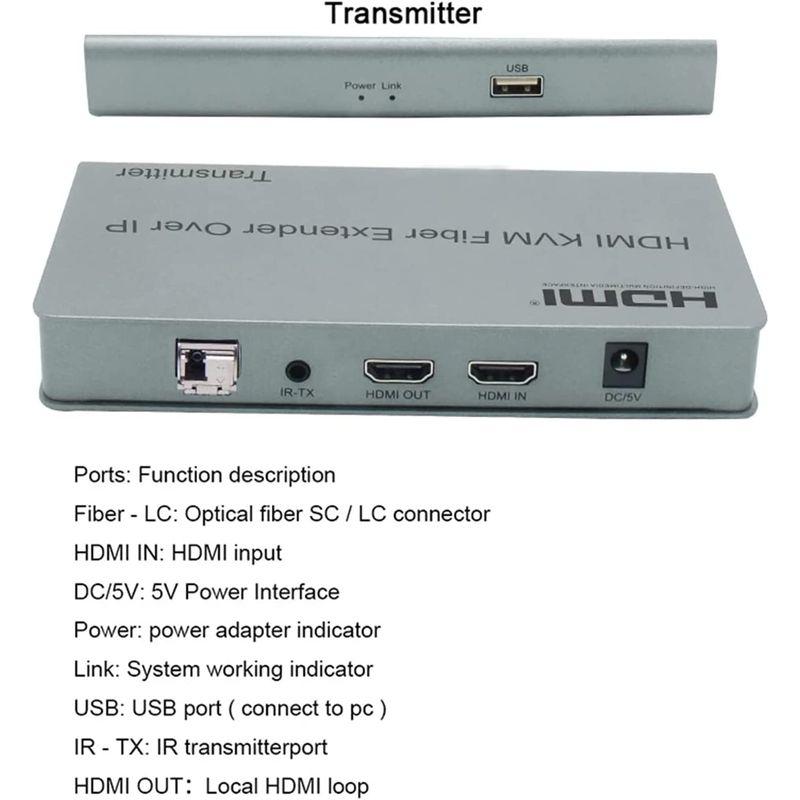 HDMI KVMファイバーエクステンダーOVER IP、HDMI KVM光ファイバースイッチエクステンダー20KM over IP 最新売れ筋 nacm.jp