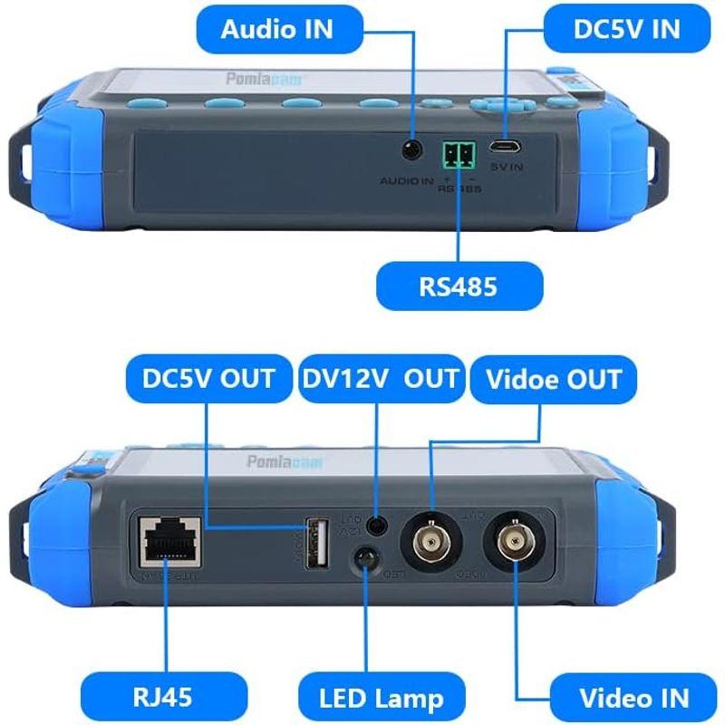 HD 同軸カメラ テスター CCTV テスター モニター IV8C サポート 8MP CVBS AHD TVI CVI 4 in 1 テスタ