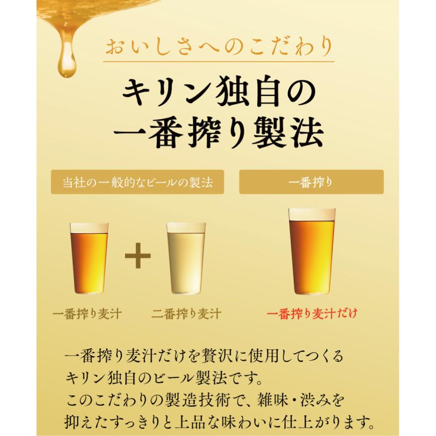 キリン 一番搾り 生ビール 350ml缶 24本×3ケース 送料無料 (一部地域除く)｜yytakuhaibin-2｜05