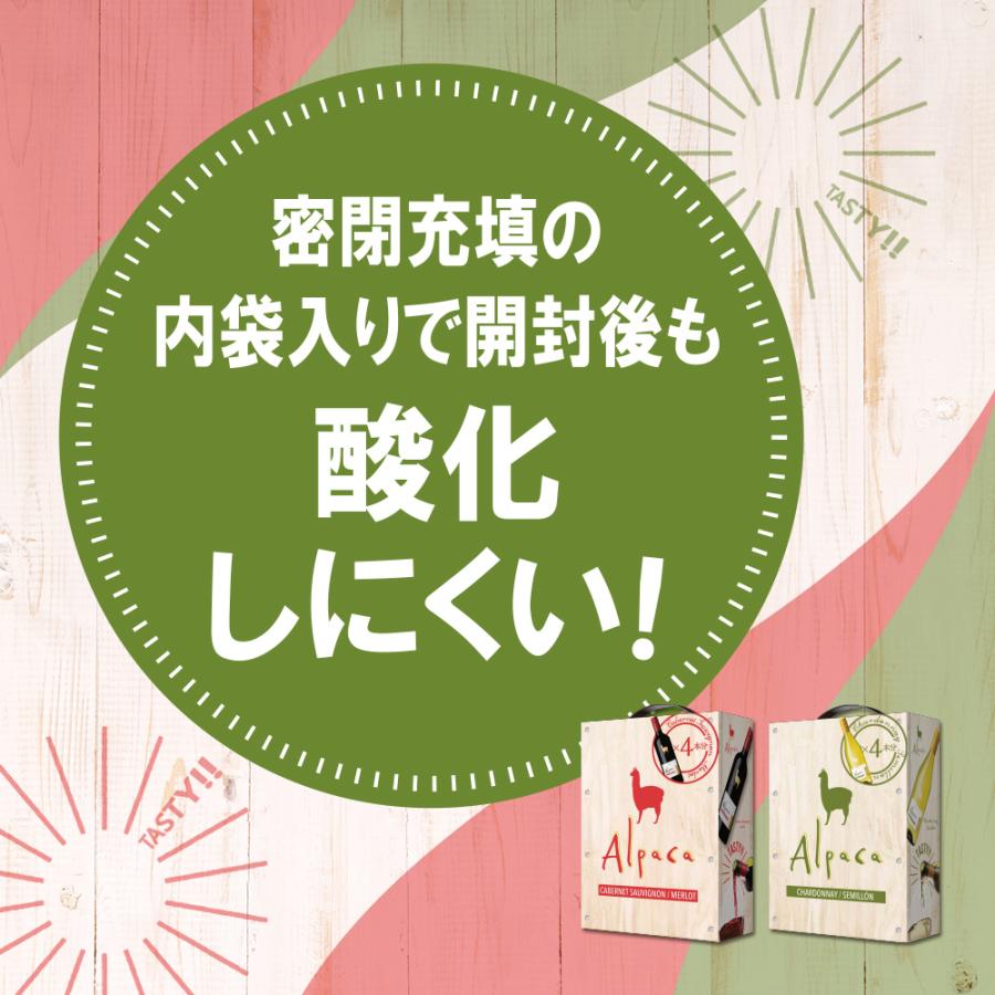 送料無料 BOXワイン BIB サンタ・ヘレナ・アルパカ・カベルネ・メルロー 3000ml 1本｜yytakuhaibin-2｜05