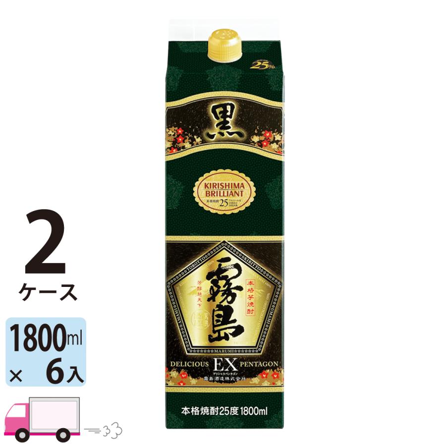 芋焼酎 25度 1.8L (1800ml) パック 6本入 2ケース(12本) 【公式通販】