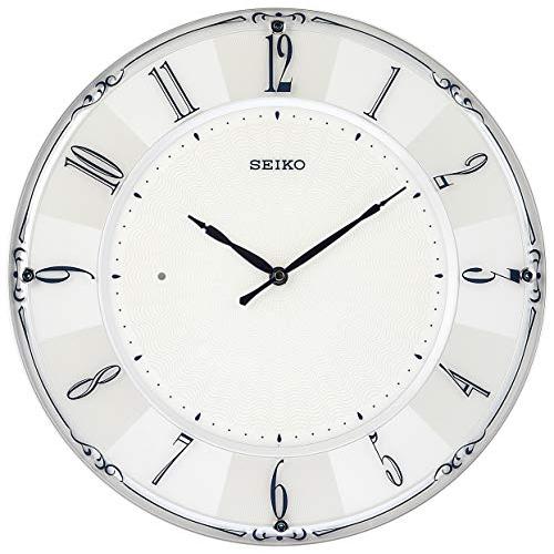 セイコークロック(Seiko Clock) 掛け時計 白パール 光沢 直径35.1×3.0 