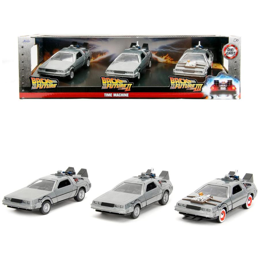 JADA TOYS 1/32 バックトゥザフューチャー 1-2-3セット JADA TOYS 1/32 バックトゥザフューチャー 1-2-3セット