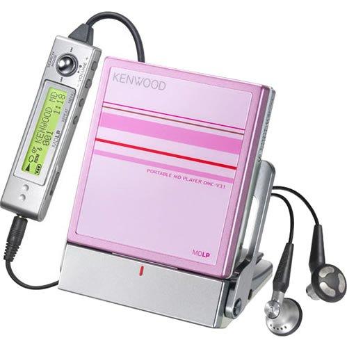 KENWOOD DMC-V33-P ポータブルMDプレイヤー ピンク : YYYヤフー店 