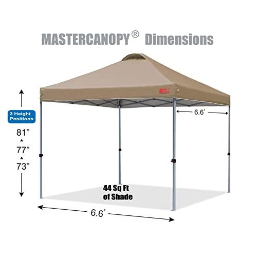 マスターキャノピー（MASTERCANOPY）ワンタッチタープテント　2M　2.5M　風抜けベンチレーション　スチールフレーム　三段階調節　3M　耐水