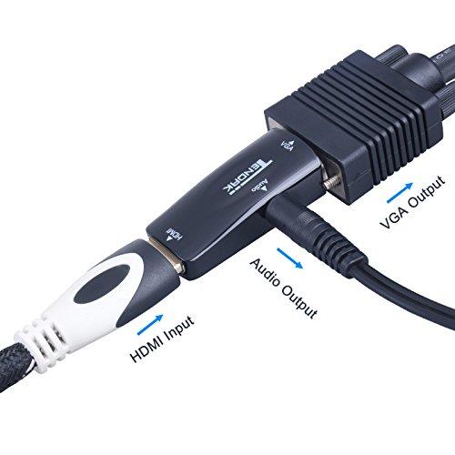 Tendak HDMI to VGAビデオアダプタ音声出力 3.5mm ケーブル 付 1920x1080USB 電源不要 (HDMI TO オス VG｜yyya-shop｜07