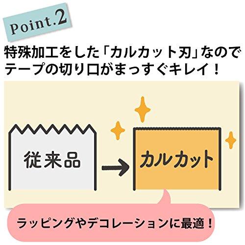 コクヨ マスキングテープ テープカッター カルカット クリップタイプ 10~15mm幅用 ホワイト T-SM400W｜yyya-shop｜05