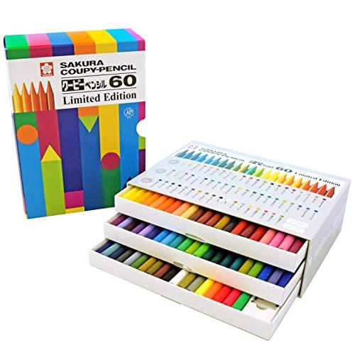 サクラクレパス クーピー ペンシル 60色 Limited Edition FY60
