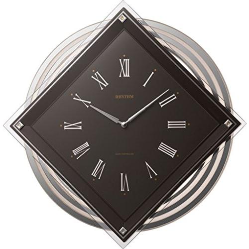 RHYTHM 4MX405SR06 茶色 電波時計 RHYTHM 4MX405SR06 茶色 電波時計 Amazon.co.jp: RHYTHM