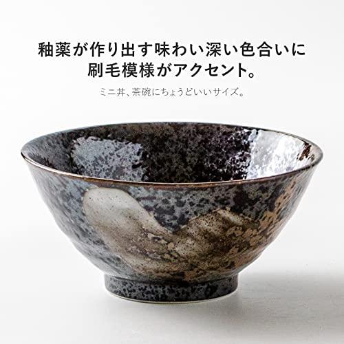 みのる陶器 美濃焼 明世荒刷毛 135手引反和丼｜yyya-shop｜03