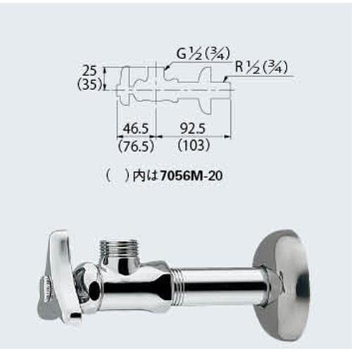 カクダイ アングル形止水栓本体 705-601-13｜yyya-shop｜02