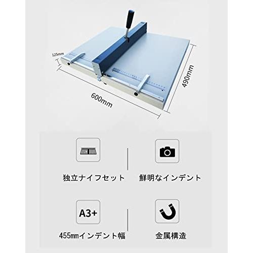 手動紙折り機　折り目つけ機　事務　A4対応　業務　幅350ｍｍ　広告　紙　筋入れ　名刺　招待状　ハガキ　学校　写真　銀行　A3　家用オフィス用　企業